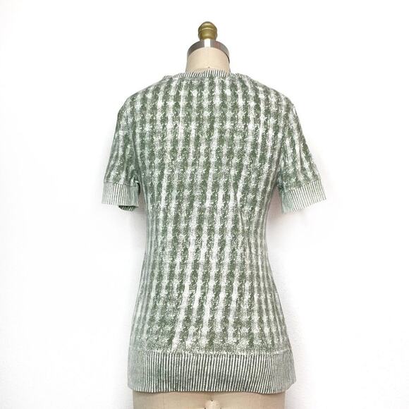 Anthropologie Pilcro Contrary to Winter Tee Womens Small Cable Knit Print - Picture 4 of 13
